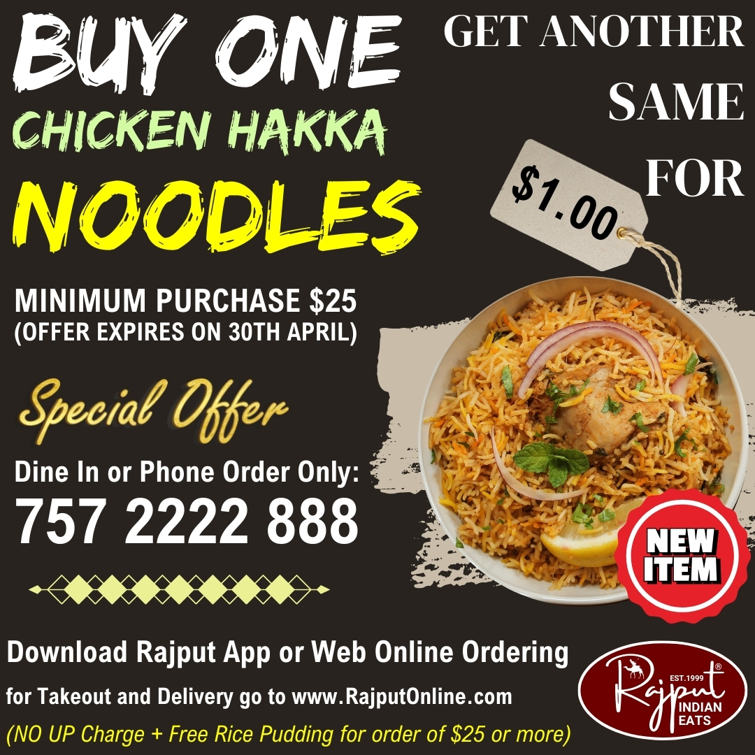 chicken hakka noodles offer rajput indian eats